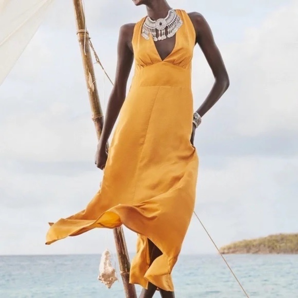 Banana Republic Halter Maxi Dres,  Size 4